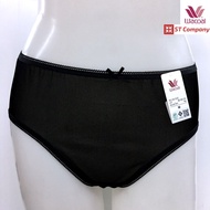 Wacoal กางเกงในผ้ามัน ครึ่งตัว Half สีครีม (CR) WU3337 ผ้ามัน ผ้าลื่น ผ้าไนล่อน ยางจักลา เนื้อผ้าเงางาม สวมใส่สบาย กางเกงใน หญิง วาโก้