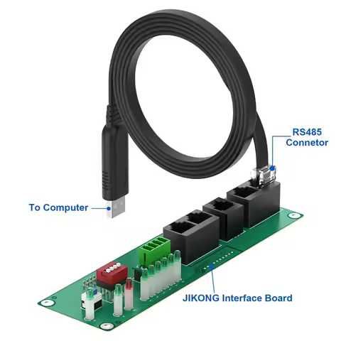 Super Sale For JIKONG BMS Accessories USB to RJ45 RS485 Cable 2M Computer Connector for JK-PB1A16S10
