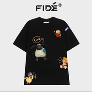 Áo Thun FIDE Form Rộng Tay Lỡ Vải Cotton Cao Cấp Áo Phông Nam Nữ Phong Cách Hàn Quốc S-5XL