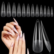 kuku palsu kuku palsu bening frosted nail long pointed nail kuku palsu bening