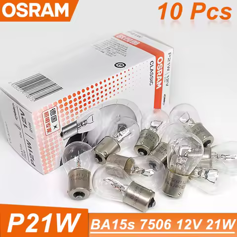 OSRAM 7506 P21W 12V S25 21W Turn Signal Light Reverse Lamps Auto Brake Bulbs OEM Original Standard M