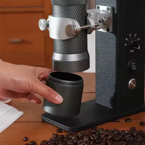 Hand-Crank Coffee Grinder Electric Stand Grind Assist for Coffee Machines Manual Grinder Power Upgra