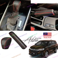 [Ready Stock]Perodua Alza 2022-2025 AV/H/X Gear Knob Handbrake Leather Protect Cover for Perodua Alz