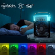 SYAF.STYLISHCO💜Kipas Meja Portable USB Mini Aircond, Air Cooler, Mist Fan, Kipas Penyejuk Mini Meja 