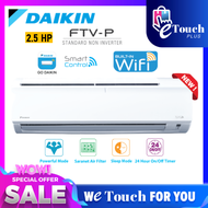 DAIKIN 2.5HP Smart Control - Wifi R32 Non Inverter Air Conditioner - FTV-P Model Air cond [ FTV60PB ]