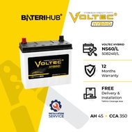 [Installation Provided] Bateri Kereta 50B24L 50B24R | Voltec Hybrid WET | Car Battery BateriHub