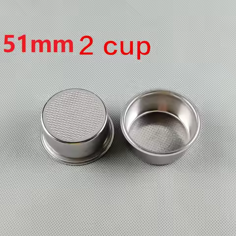 51mm 2CUP 4CUP espresso filter basket Diameter of out 60mm inner 51mm 15 bar Espresso coffee maker p