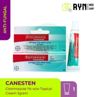 RYN.MEDSHOP: Clotrimazole(Canesten)1% w/w cream 3grams - antifungal