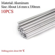 10Pcs 1.6/2.0/2.5mm Low Temperature Welding Rods Copper Aluminum Iron Stainless Steel Cored Welding 