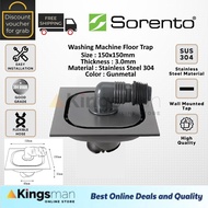 [Kingsman] SORENTO Stainless Steel 304 Material Floor Trap Washing Machine Bathroom Kitchen Waste Dr