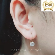 PUTIH Genuine Silver Earrings 925 Silver Plated White Gold Desi Earring Model 0.5Gram/1Gram/ 1.5Gram