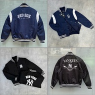 [GENUINE] Jacket NEW ERA x MLB BOSRED JUMPER NAVY COLOR 14112322* GENUINE MLB Bomber Jacket