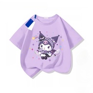 Baju-T kanak-kanak berkualiti tinggi dengan reka bentuk badut, sesuai untuk kanak-kanak berumur 1-12