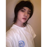 ISTKUNST Logo & Smiley T-Shirt White (TXT Beomgyu)