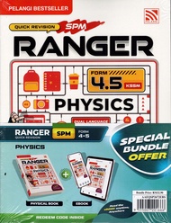 BUKU RUJUKAN ( 2026 ) : QUICK REVISION SPM RANGER PHYSICS FORM 4.5 KSSM + EBOOK