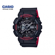 Casio G-Shock GA-110HR-1A Black Red Resin Band Men Sports Watch