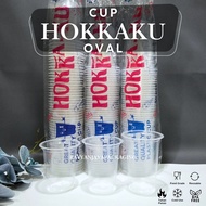 Hokkaku Hokaku Plastic Cup 12oz 14oz 16oz Oval Plastic Cup/ Plastic Cup/
