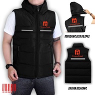Spfood reflector puffer vest driver vest/