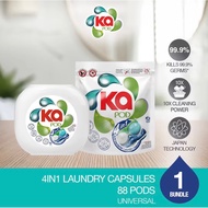 Ka 4in1 Laundry Capsules 34 Pods + Refill 54 Pods - Universal