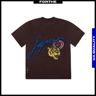 Travis Scott Cactus Jack For Fragment Icons Tshirt Brown Streetwear Travis Scott Cactus Jack Tshirt 