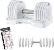 BYZOOM FITNESS Adjustable Dumbbell Single Piece, Adjustable Dumbbells 10 kg Single Unit Ideal Adjust