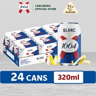 1664 Blanc Beer Can Premium Wheat Beer 5.0% Alcohol (320ml x 24)