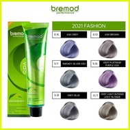 ♞,♘Bremod Hair Color Hair Dye 100 ml Fashion  Color (Ash /Ash Gray / Purple Ash  /Blue  /Green) BR-