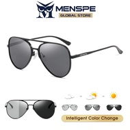 Menspe UV400 Photochromic Polarized Sunglasses UV Protection Anti Glares Fashion For Driving Fishing