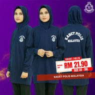 CY 1903 TSHIRT MUSLIMAH KADET POLIS PLUS SIZE / BAJU KADET POLIS MUSLIMAH / TSHIRT MUSLIMAH SCOUT / 