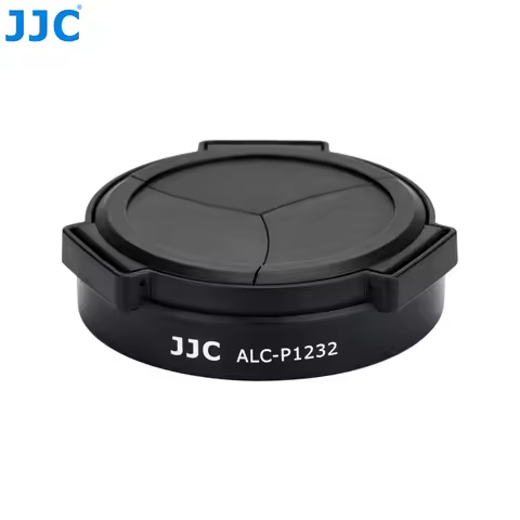 JJC Auto Lens Cap for Panasonic Lumix G Vario HD 12-32mm F3.5-5.6 Mega OIS Camera Lens Protective Le