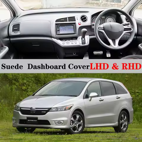 Suede Leather Dashmat Dashboard Cover Pad Dash Mat Carpet Car Accessories For Honda STREAM RST TS ZS