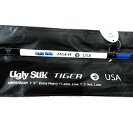UGLY STICK WHITE TIGER 1PC BOTTOM ROD / 2PC SPINNING ROD SERIES