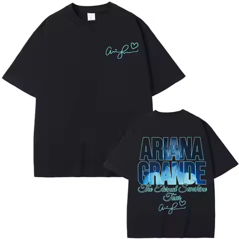 Ariana Grande Eternal Sunshine Tour 2026 Cover T Shirt Men Women's Fashion Aesthetic T Shirts Cotton