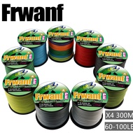 Frwanf 300M 4strands Braided sea fishing line pe wires line 60/70/80/90/100LB