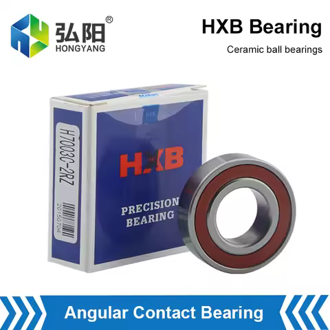 HXB Ceramic Bearing High Speed Sealed Angular Contact Ball Bearing P4 7002 7003 7005 7007 CNC Machin