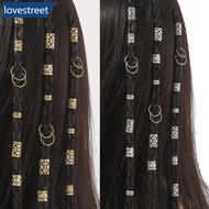 LOVESTREET 80pcs Dreadlock Hair Beads Alloy Hollow Hair Braid Rings For Girls Women Stylish Hair Jew