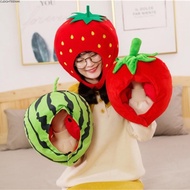 CLEIGHTEEN8H Orange Hat, Soft Adjustable Fruit Hat, Cute Cartoon Design Watermelon Hat Cosplay Headg