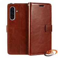 SAMSUNG A56 | A36 | A26 LEATHER CASE BUTTON COVER hp FLIP COVER CASING LEATHER WALLET