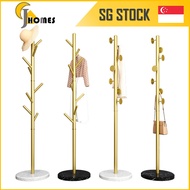 Pillar Clothes Rack Marble Clothes Hanger Stand Clothes Hooks Stainless Steel Rack Coat Tree