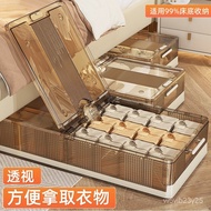 Bottom Storage Box with Wheels under Bed Drawer Clothes Pants Quilt Storage Box Transparent Storage Box Storage Box