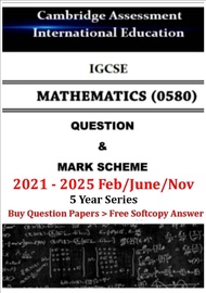 Igcse Mathematics 0580 Extended & Core Past Year Papers 1234