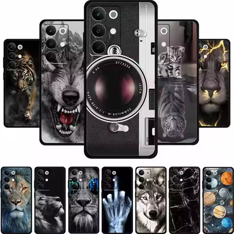 For Realme C85 5G Case C 85 Phone Cover Animal Black Silicone Soft Back Cover Case For Realme C85 Pr