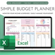 Budget Planner Excel Monthly Budget Spreadsheet Paycheck Budget Tracker Excel Weekly Budget Template