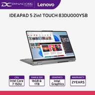 【Pre-Order】 LENOVO IDEAPAD 5 2in1 TOUCH 83DU000YSB (New 14th Gen Intel Core 7 150U 10C/16GB-OB LPDDR5x-5200 /1TB/INTEL)