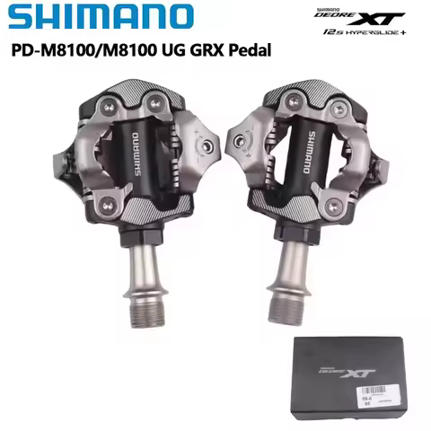 Shimano PD-M8100 XT SPD Clipless Pedals MTB Mountain Bike with SH51 Cleats Sealed Bearings for XC Tr