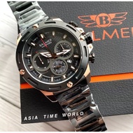 BALMER | 8160G BRG-4 Sporty Style Sapphire Glass Black Dial Black Stainless Steel Bracelet Men's Watch Official Warranty