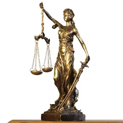 Aqumotic Greece Justitia Justice Fair Goddess Retro Craft Home Accessories Decoration European Creat