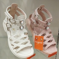 Yongkidz Girls' Sandals with Diamond Decoration gladiator Shoes