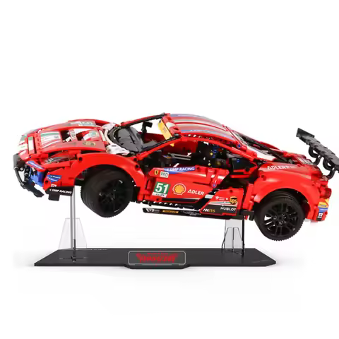 Acrylic Display Stand for Lego 42125 Super Sports Racing Car 488 GTE 42125 High-Tech (Not include th