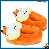 2023 New Style Anime Garfield Cartoon Orange Cat Plush Slippers Winter Couple Cotton Slippers Indoor